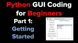 Python Tkinter GUI Tutorial To Do List 1