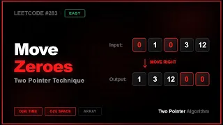 LeetCode 75 Move Zeroes Python Solution