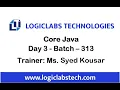 Core Java Day 3 Batch - 313