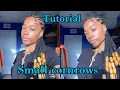 loc cornrows small braids Tutorial