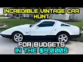 Incredible Vintage Car Hunt For Budgets in the 9 000s