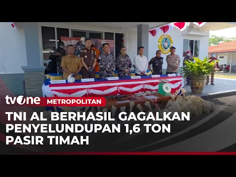 TNI AL Ungkap Penyelundupan Pasir Timah Senilai Rp1,3 Miliar