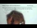 Write Pattern Rule Given in Words as an Algebraic Expression