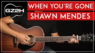 Download When You're Gone Guitar Tutorial - Shawn Mendes Guitar Lesson |Chords + Strumming| MP3