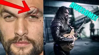 HOW JASON MOMOA GOT HIS SCAR AND HIS TALENT ON THE SET OF AQUAMAN