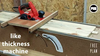 A Perfect Hand Planer Bench Homemade Thickness Machine 