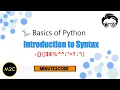 Python Tutorial - Introduction