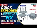 How to Quick Exploded and Collapse view in NX Explosion View in NX Auto Exploded View