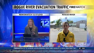Rogue River evacuation traffic