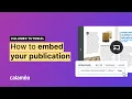 How to Embed Your Publications on Your Blog or Website Calameo Tutorial