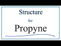 Structural Formula for Propyne CH3C CH or C3H4