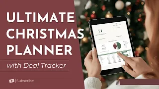 The Ultimate Christmas Planner Spreadsheet Google Sheets Holiday Budget Gift Tracker Walkthrough