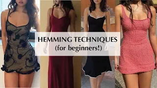 4 ways to hem beginner friendly sewing tutorial