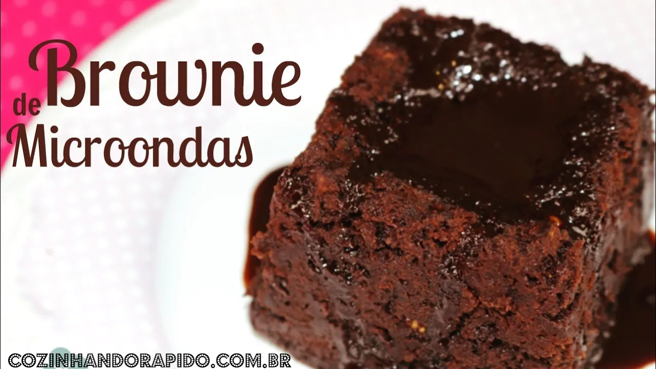 #044 RECEITA FÁCIL DE BROWNIE DE MICROONDAS COZINHANDORAPIDO