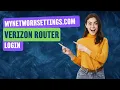 mynetworksettings com verizon Router - Login to the Admin WebGUI