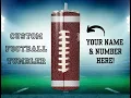 Custom Football Tumbler - Video 2 of 1
