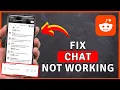 How to Fix Reddit Chat Not Working Reddit Tutorial