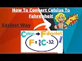 How To Convert Celsius To Fahrenheit using PYTHON Programming IN HINDI