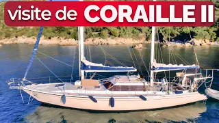 VISITE DU BATEAU : intérieur et extérieur de notre future maison sur l’eau ( voilier Coraille II ? )