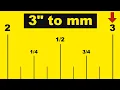 How to Convert 3 Inches to Millimeters and Centimeters