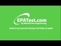 How to take the EPA Section 608 Universal Exam ONLINE At home EPATest com