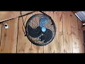 iLiving 18 Wall Mounted Variable Speed Weatherproof Barn Fan TESTED