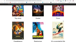 Movie website using Python