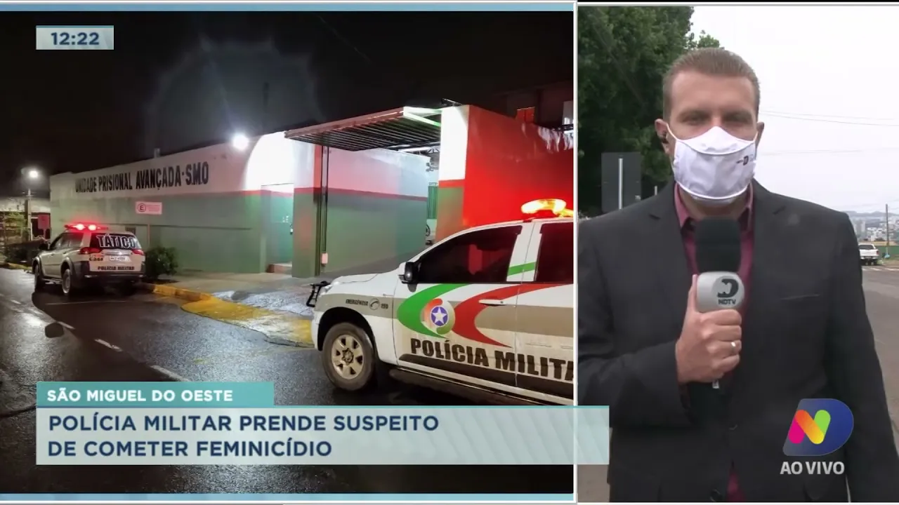 São Miguel do Oeste: PM prende suspeito de cometer feminicídio