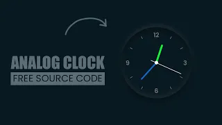CSS Neumorphism Analog Clock UI Design - Javascript Clock