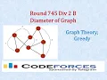 Codeforces Round 745 Div 2 B Diameter of Graph - Graph Theory