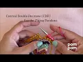 How to knit a central double decrease CDD - for our Zigzag Bandana or any pattern