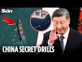 Lagu Satellite pics reveal China's terrifying rehearsal for Taiwan INVASION using ‘shadow fleet’