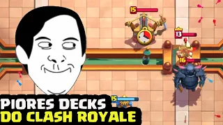 OS PIORES DECKS QUE VOCÊ JÁ VIU NO CLASH ROYALE - MOMENTOS ENGRAÇADOS