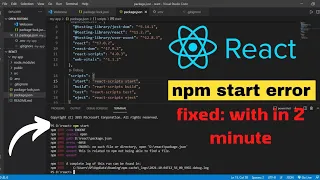 How to fix npm Start Error React Solutions