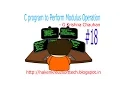 Modulus program in C language Explained in