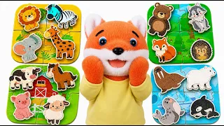 Animal Habitat Adventure 🦁🐧 Match and Sort the Animals