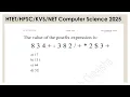 Most Imp Postfix Expression Example HTET PGT Computer Science 2025 UGC Net 2025 EMRS