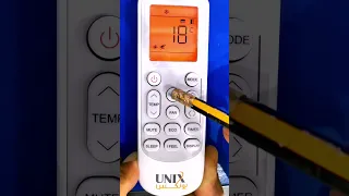 برمجة اعدادات ريموت المكيف يونكس 