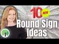10 Dollar Tree Round Sign DIY Decor Ideas For A Budget Minded Crafter