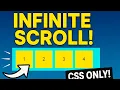CSS Infinite Scroll Effect No JavaScript Smooth Auto Slide Hover Pause