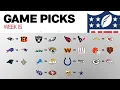 NFL Game Picks Week 15