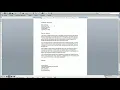 Productivity Tutorial - Writing a letter of recommendation