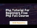 php tutorial for beginners free php full course