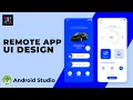 Android UI Design Tutorial Car Remote App UI Design UiUX Tutorial