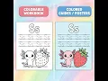 Learn A-Z with Axi Cute Axolotl Tracing Pages