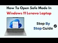 How To Open Safe Mode In Windows 11 Lenovo Laptop