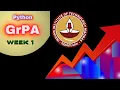 Python GrPA Week 1 IITM Online Degree Program Foundation