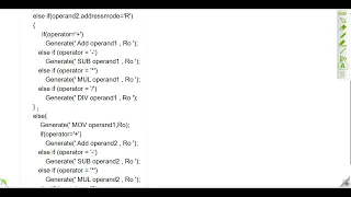 simple code generator algorithm
