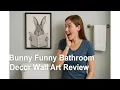 Bunny Funny Bathroom Decor Wall Art Review