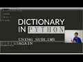 11 - Dictionary In Python Python For Beginners Python For Machine Learning